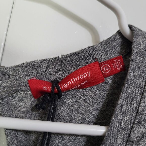 N: PHILANTHROPY Women's SZ XS Distressed Gray Breeze Romper NWT - Picture 6 of 12